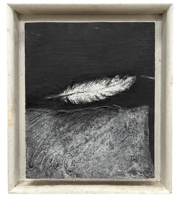 Lot 152 - A mixed media on wooden board, unsigned, 46cm...