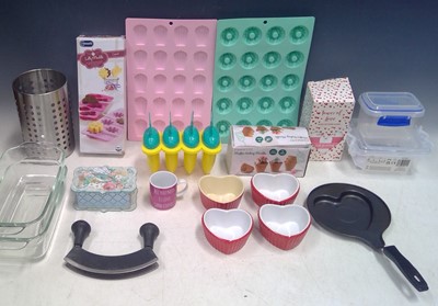 Lot 153 - Silicone Chocolate and Muffin Moulds, Sealable...