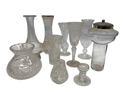 Lot 163 - A mid-century glass ice decanter (lid not...