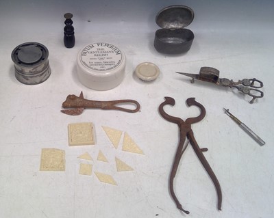 Lot 164 - Victorian Cast Iron Sugar Nips, a Victorian...