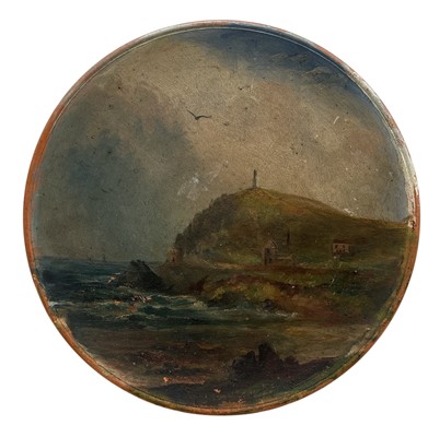 Lot 176 - A handpainted Watcombe Pottery plate featuring...
