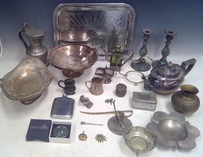 Lot 177 - A Selection of Plate, Pewter and Brass....