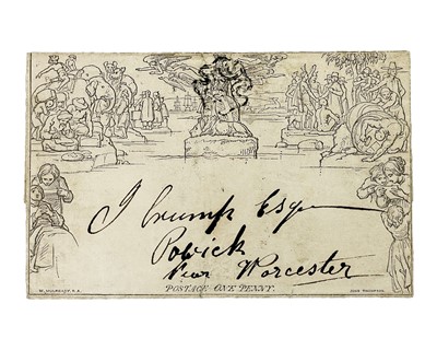 Lot 163 - Mulready 1d cover.