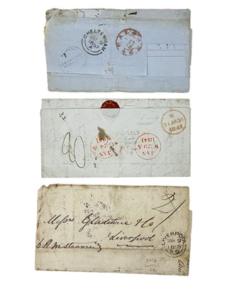 Lot 165 - Unstamped envelopes sent from overseas x3.