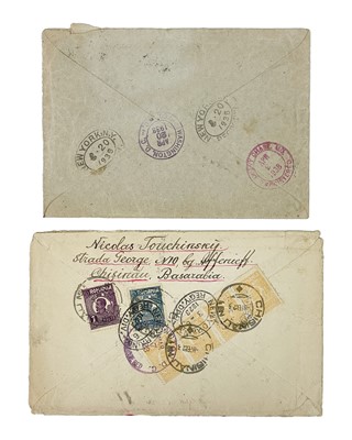 Lot 178 - Russian and Romanian registered letters x2.