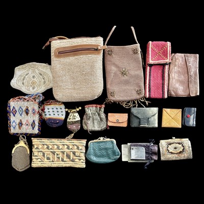 Lot 214 - A selection of beaded and other bags and purses.