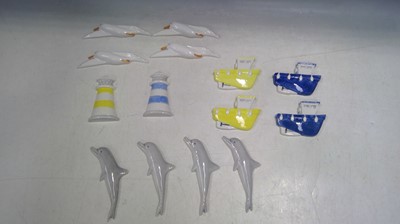 Lot 227 - Ceramic Tile Decorations. The Dolphins are...