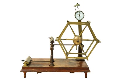 Lot 729 - A Victorian brass wool winder.