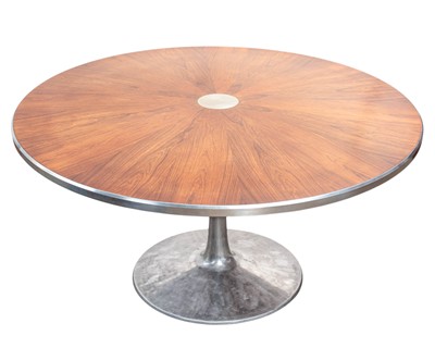 Lot 208 - A 1960s Poul Cadovius for France & Son 'Starburst' design rosewood and aluminium dining table.