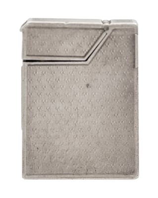 Lot 237 - A mid-century silver lighter by Alfred Dunhill & Sons.