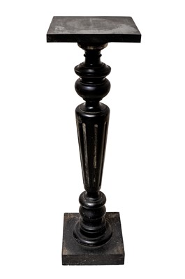 Lot 864 - An ebonised jardiniere stand.
