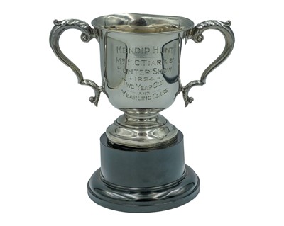 Lot 348 - A two-handled silver prise cup by Walker & Hall.