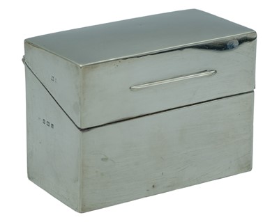 Lot 300 - A silver cigarette box.