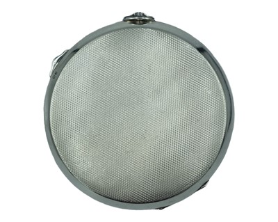 Lot 374 - A mid-century silver compact.