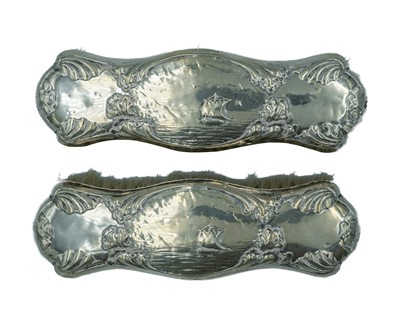 Lot 366 - A pair of silver-backed clothes brushes by Colen Hewer Cheshire.
