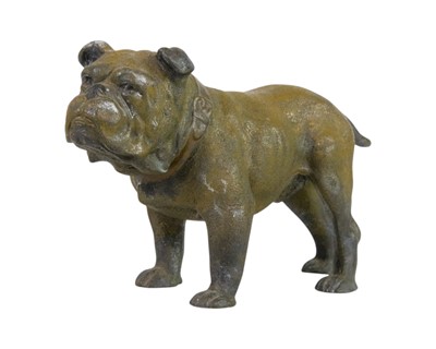 Lot 100 - A Bergmann cold painted bronze figure of a bulldog.