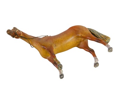 Lot 35 - An Austrian cold painted bronze figure of a racehorse.