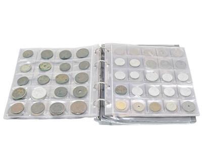Lot 253 - Coin and Banknote collection in album.