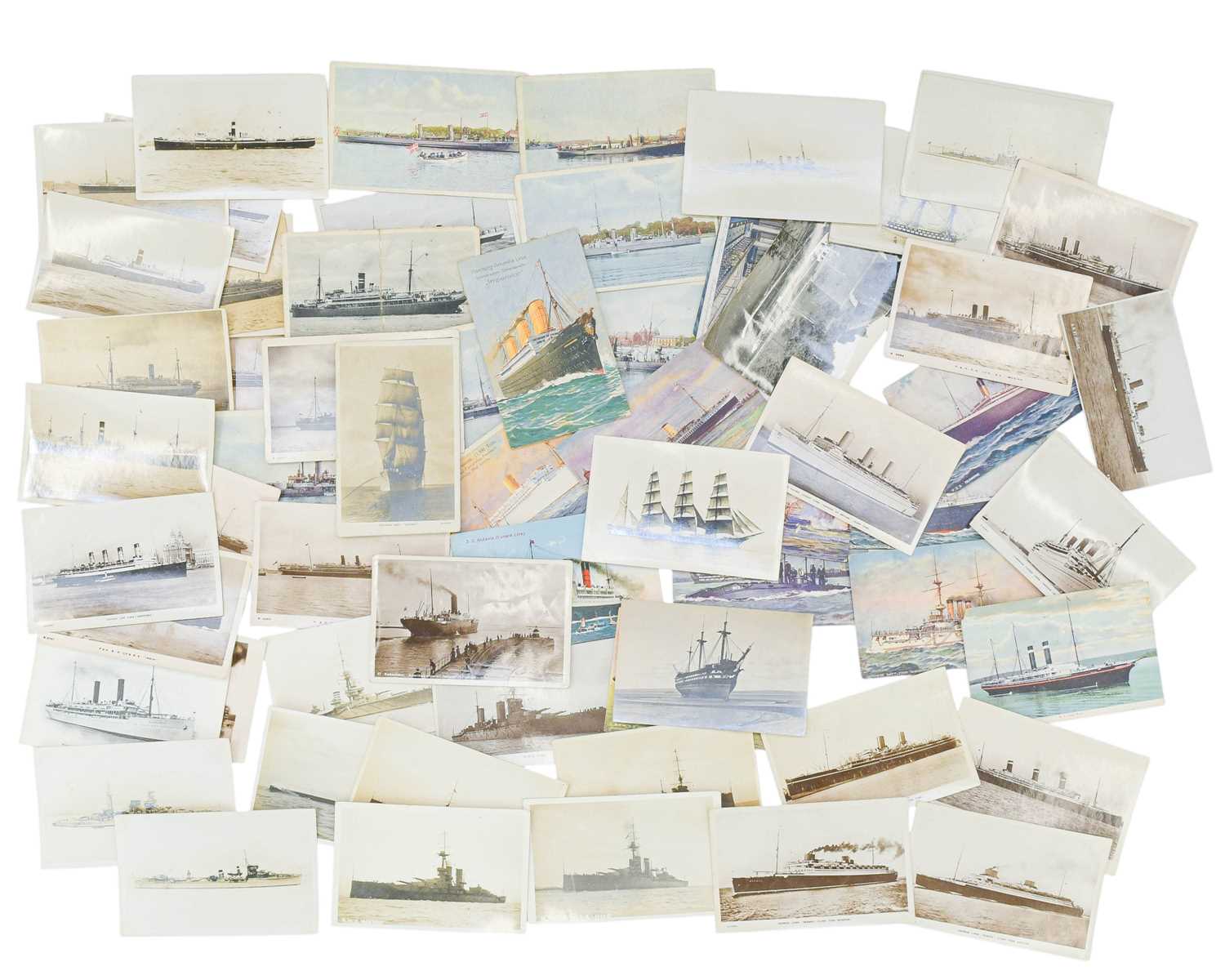 Lot 245 - Shipping Postcards x 70.