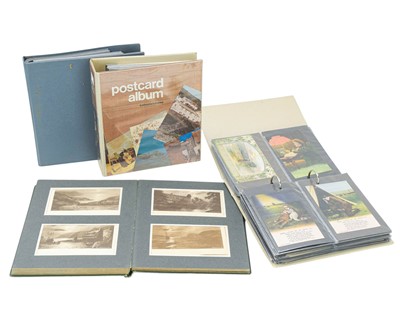 Lot 257 - Four albums of postcards - mostly subjects.