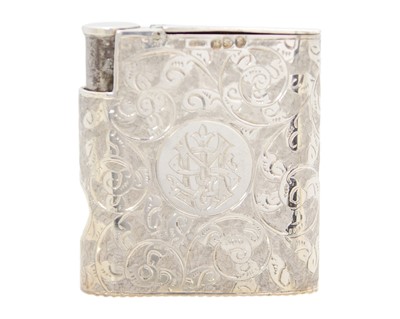 Lot 312 - A Victorian silver vesta case and cigar trimmer by William Neale.