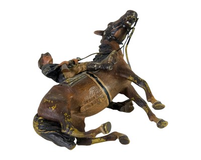Lot 2 - A Franz Bergmann cold painted bronze figure of a cowboy.