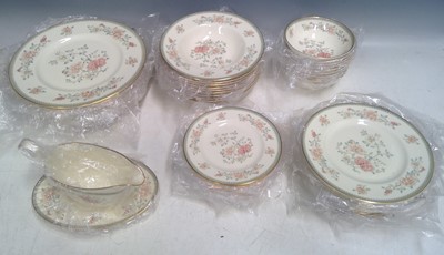 Lot 165 - A Minton Jasmine part service. Ten 27cm...