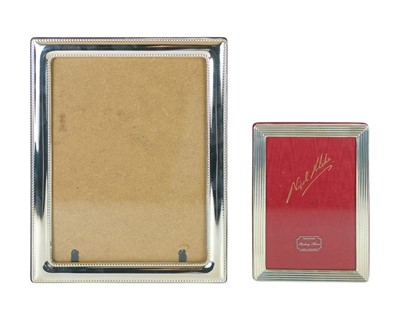 Lot 417 - Two silver photograph frames.