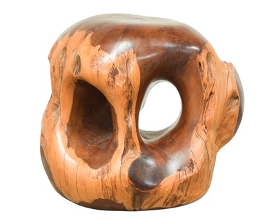 Lot 307 - Samvado (Cornish 20/21st century) a carved yew wood sculpture.