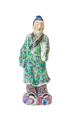Lot 326 - A Chinese famille verte figure.