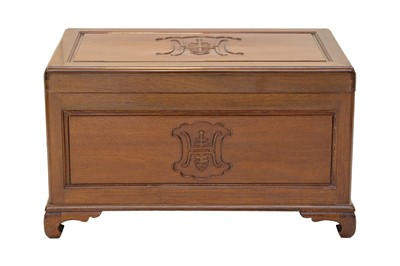 Lot 342 - A Chinese camphor wood chest.