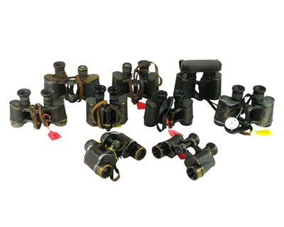 Lot 197 - A collection of Carl Zeiss Jena binoculars.