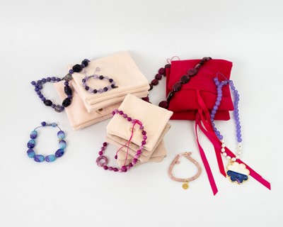 Lot 496 - A collection of semi-precious stone jewellery by Lola Rose.