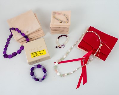 Lot 402 - A collection of semi-precious stone jewellery by Lola Rose.
