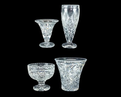 Lot 513 - A Webb Corbett crystal vase.