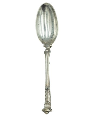 Lot 221 - An early Victorian silver tablespoon.