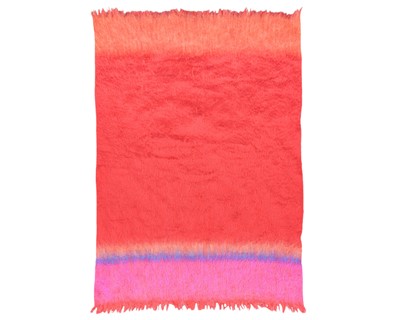 Lot 333 - A mohair and wool throw blanket.