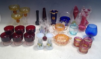 Lot 90 - A Colourful Selection of Glass.
