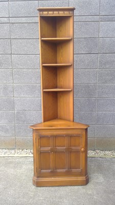 Lot 13 - Vintage Ercol Corner Cupboard. 197cm tall,...