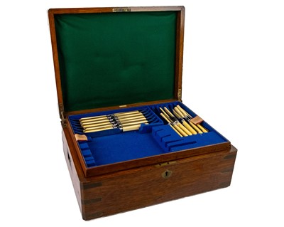 Lot 77 - A partial canteen of silver-plated cutlery.