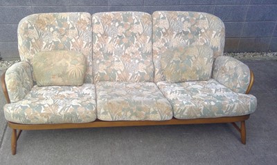 Lot 7 - Vintage Ercol Jubilee Three Seat Sofa and...