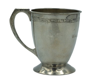Lot 383 - A silver mug by Deakin & Francis Ltd.