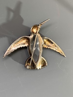 Lot 2385 - A Trifari bird brooch Ht 57mm