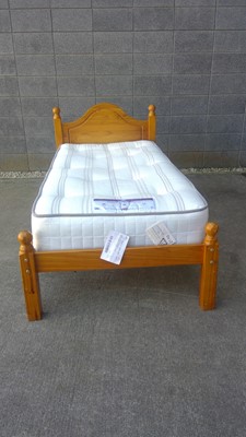 Lot 42 - A Pine Single Bed and a Sealy Barrington Ortho...