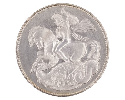 Lot 72 - An Edward VIII Fantasy silver Crown, 1936.
