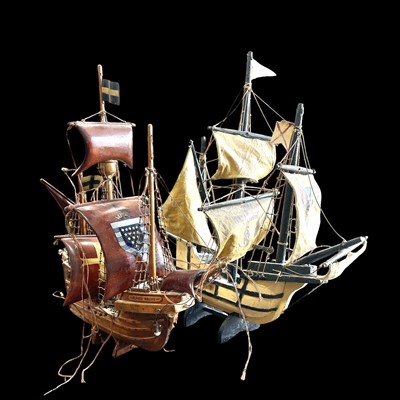 Lot 98 - A nicely made wooden model of the Cornish ship...