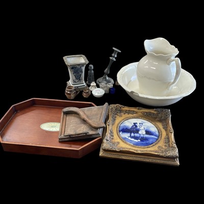 Lot 106 - A Victorian Continental ceramic and gilt brass...