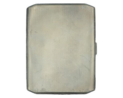Lot 381 - A silver cigarette case by Walker & Hall.