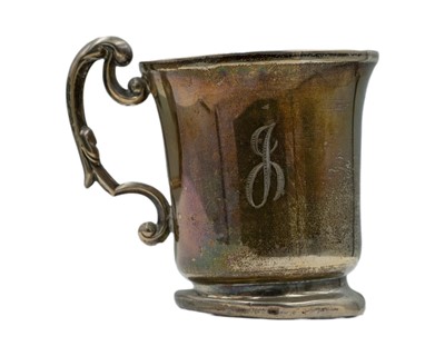Lot 368 - A silver coronation mug by Crisford & Norris Ltd.