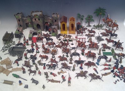 Lot 118 - A Collection of Vintage Britains Lead Soldiers,...